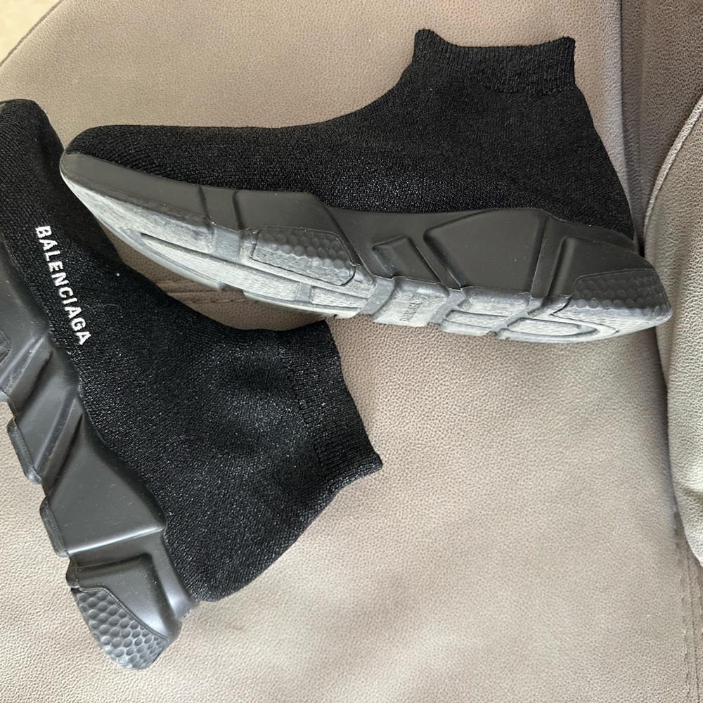 Balenciaga Black Sock-Style Sneakers